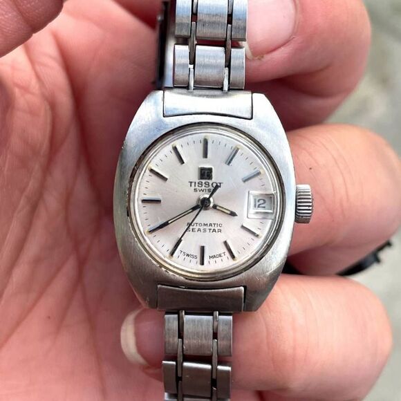 Vintage 70s Tissot Seastar Stainless Steel Swiss Made Automatic Men's Watch - Picture 1 of 11